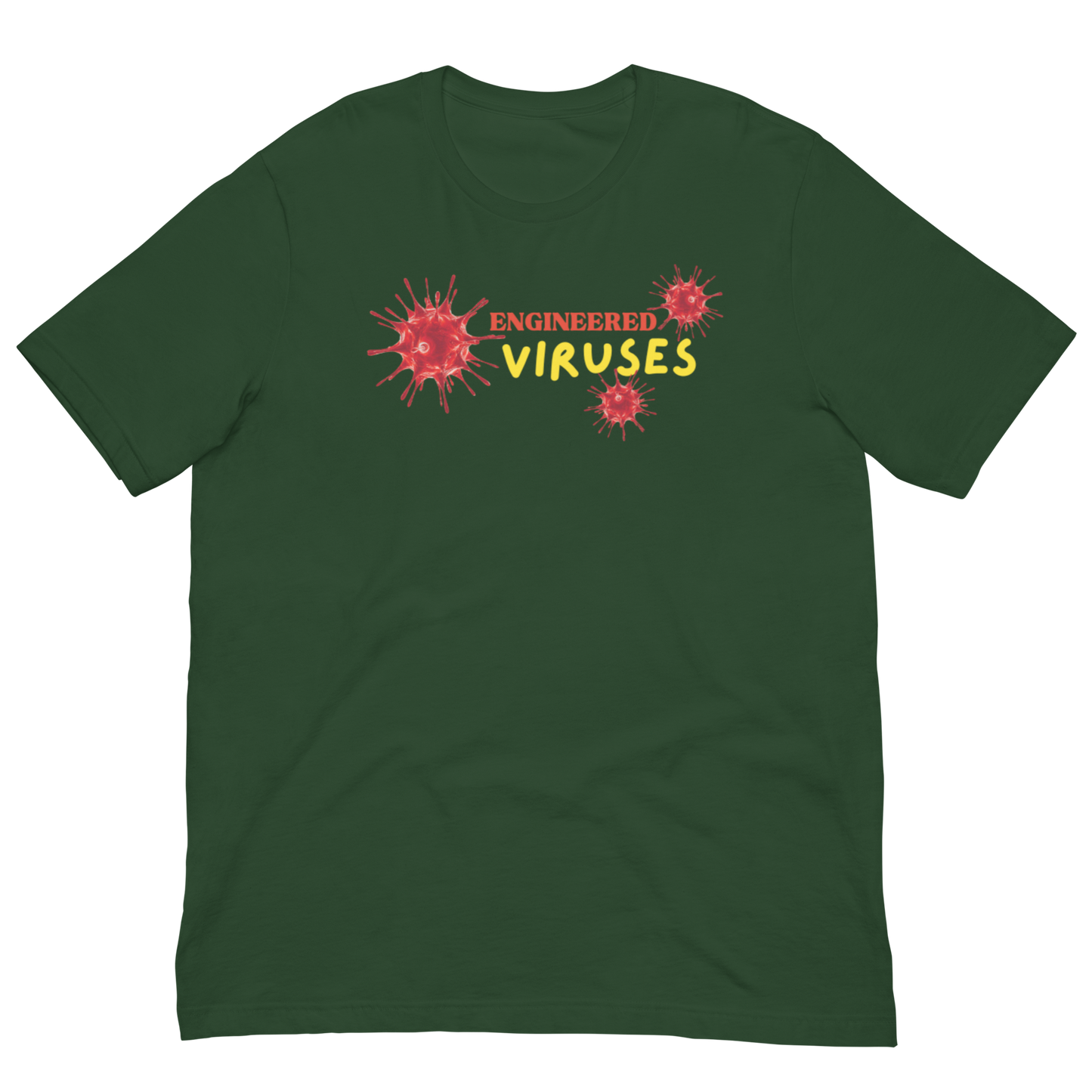 ENGINEERED VIRUSES/MADE IN CHINA-RED/YELLOW LETTERING