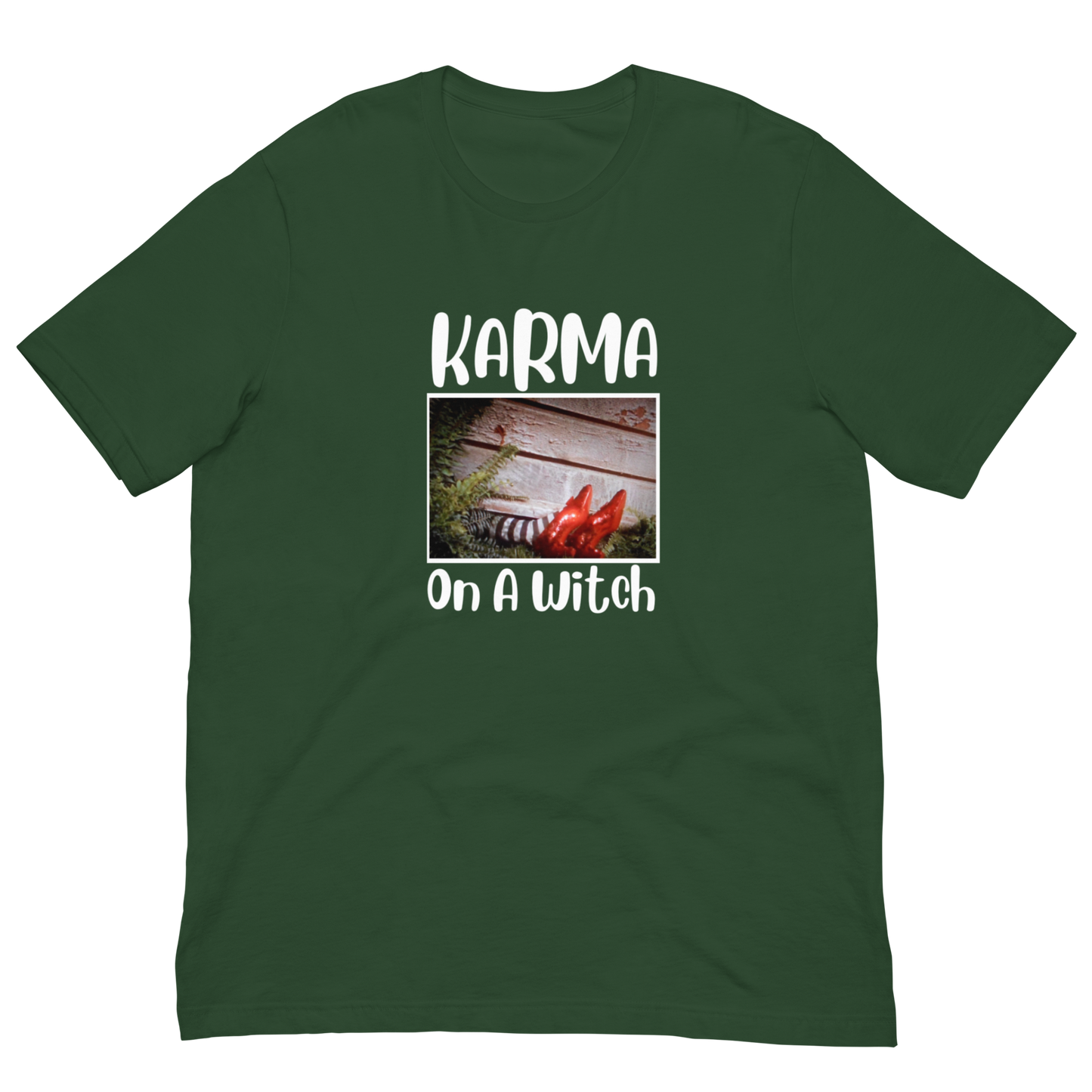 KARMA ON A WITCH-WHITE LETTERING