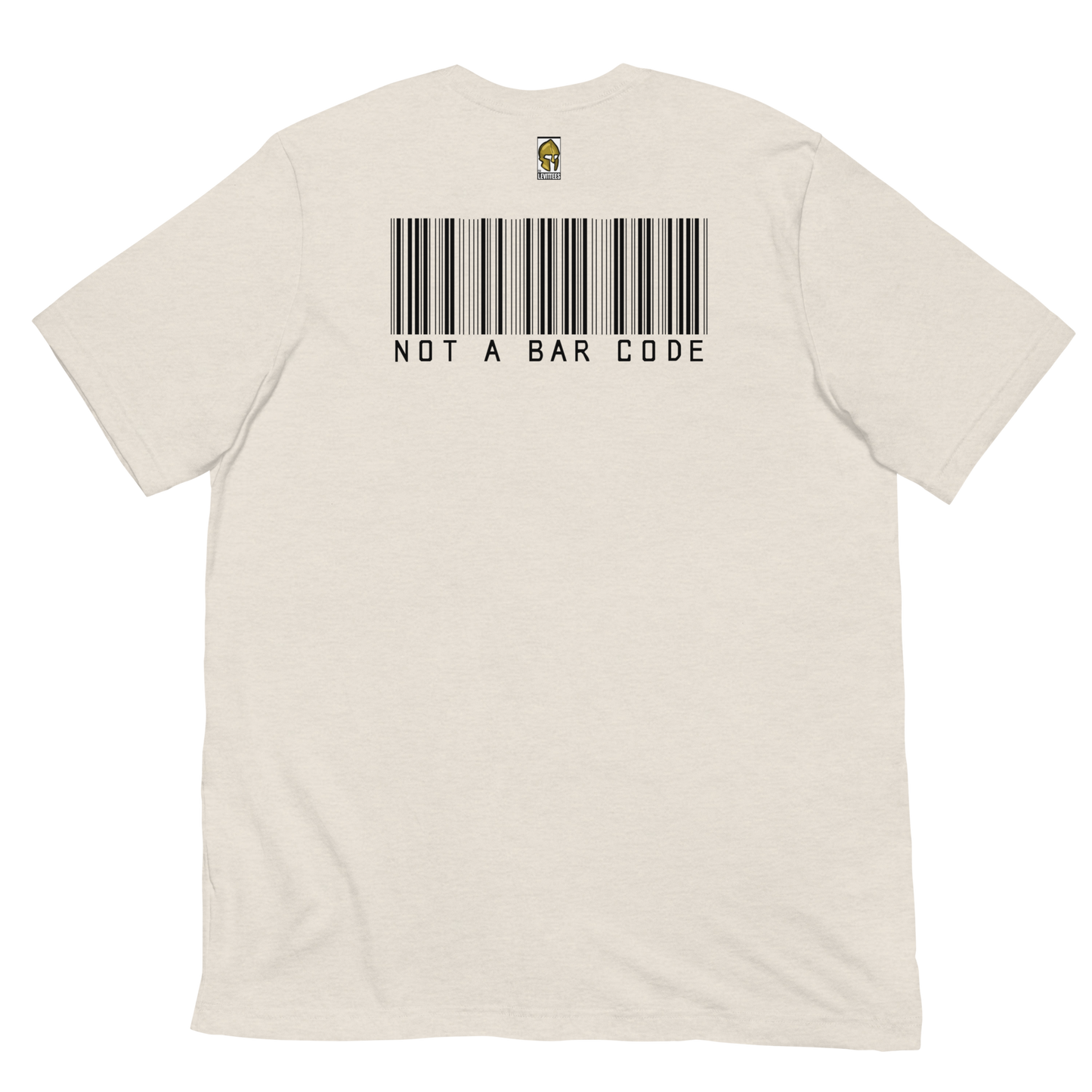 NOT A BAR CODE HUMAN-BLACK LETTERING