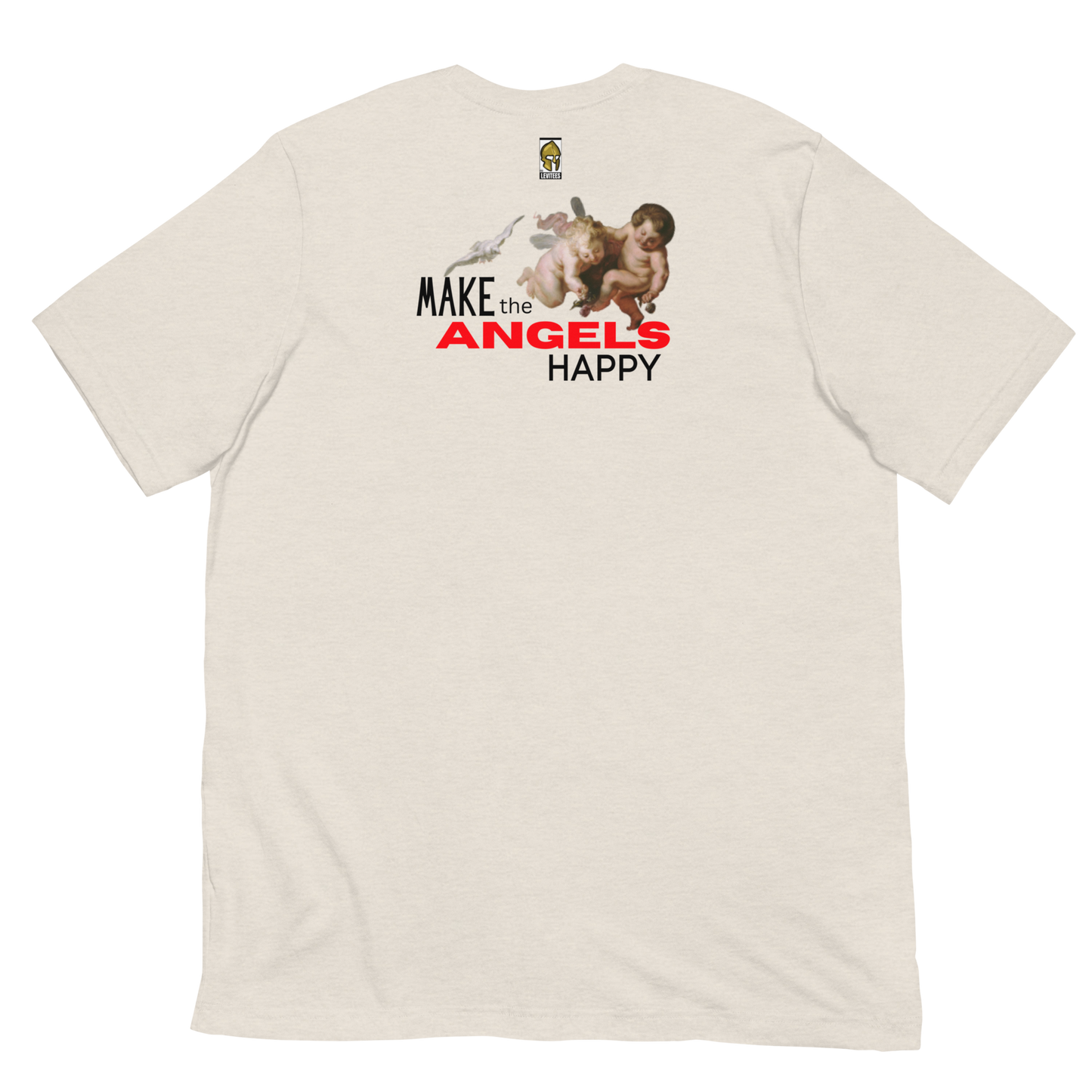 HUG THE HATERS/HAPPY ANGELS-BLACK/RED LETTERING