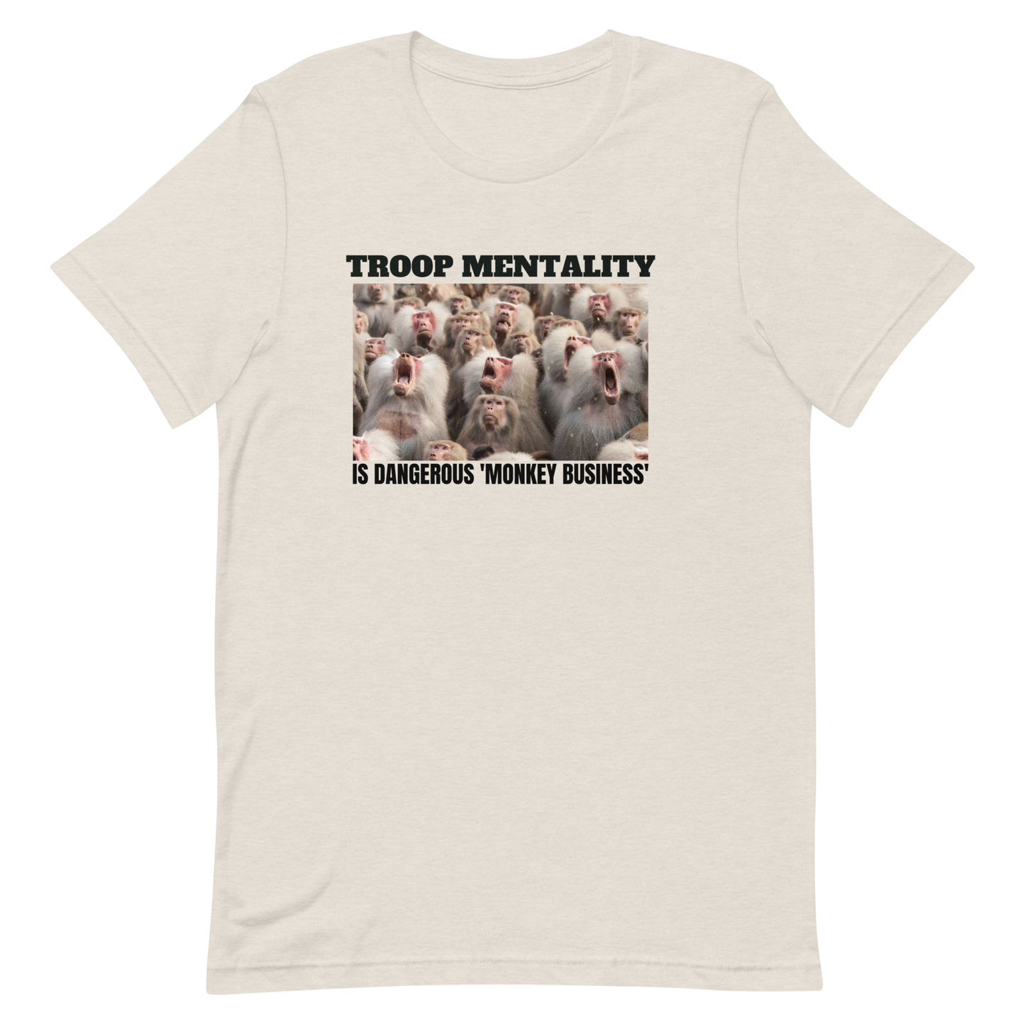 TROOP MENTALITY-BLACK LETTERING