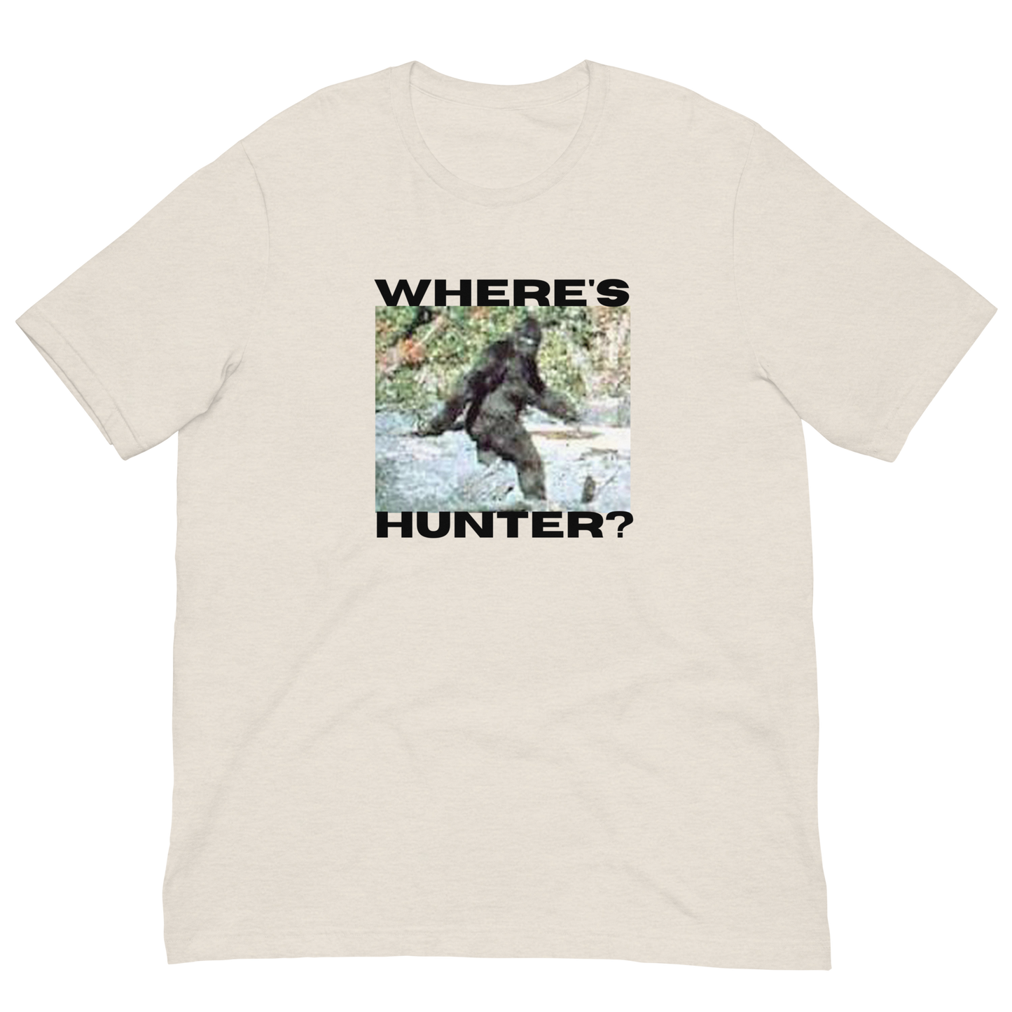 BIGFOOT/WHERE'S HUNTER-BLACK LETTERING