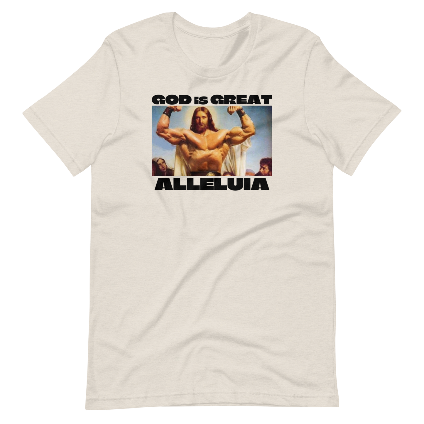 GOD THE BODYBUILDER-BLACK LETTERING