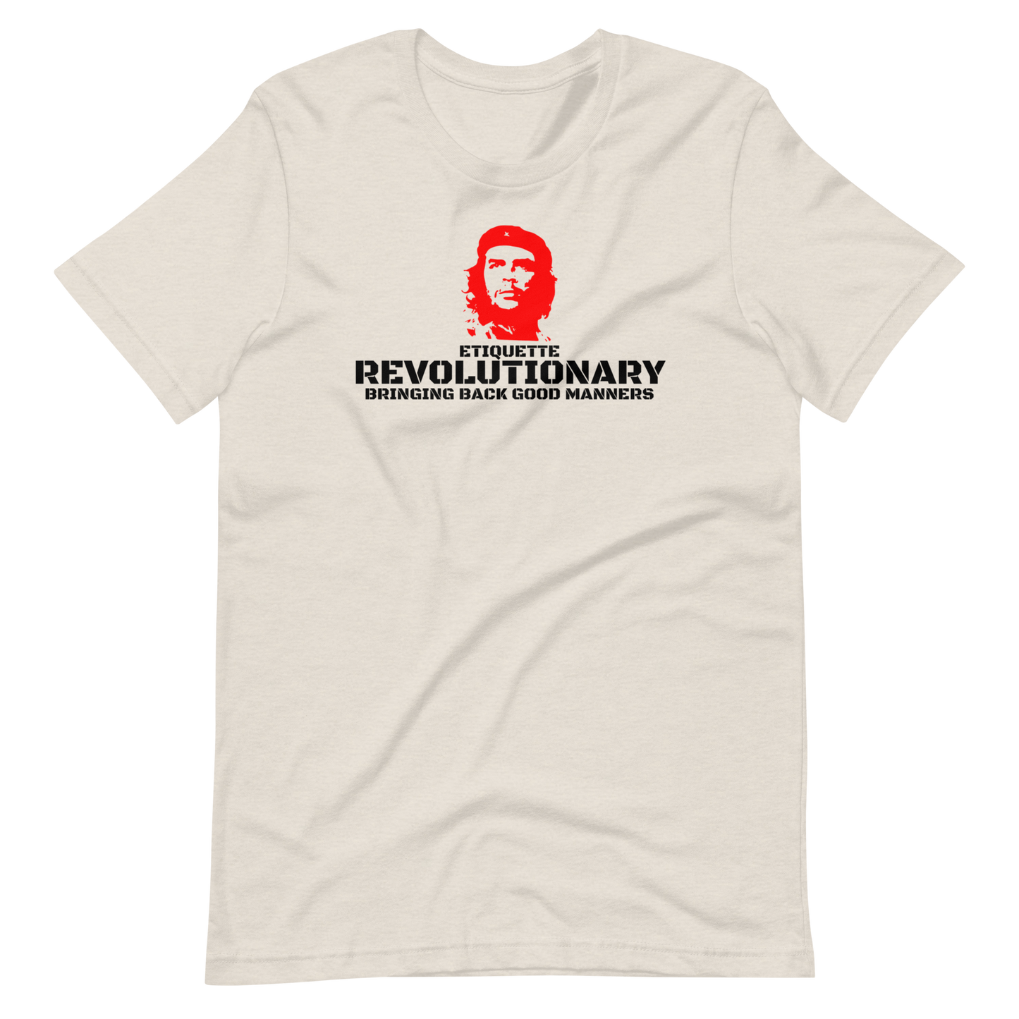 ETIQUETTE REVOLUTIONARY/CHE-BLACK LETTERING