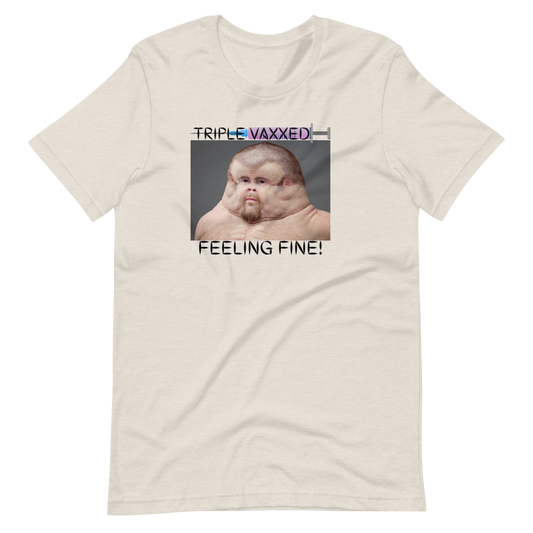 TRIPLE VAXXED-BLACK LETTERING