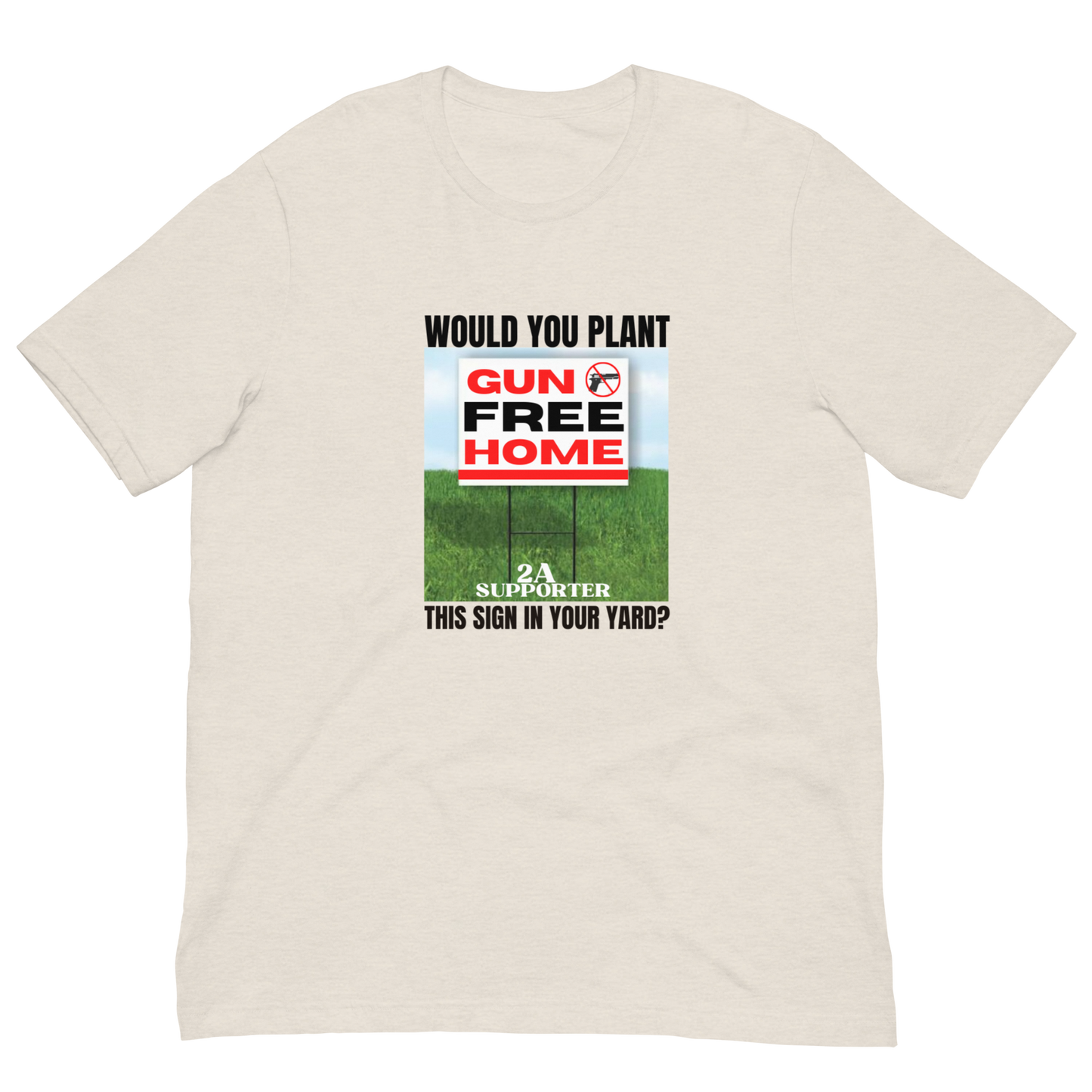 GUN FREE HOME/SUPPORT 2A-BLACK LETTERING