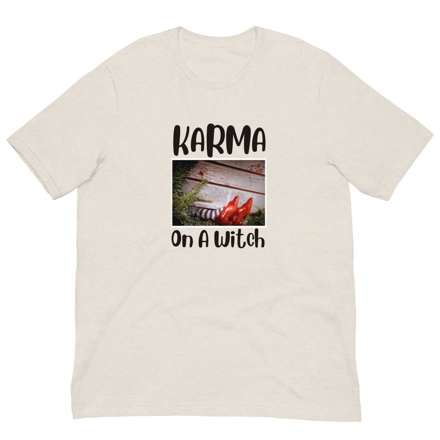 KARMA ON A WITCH-BLACK LETTERING
