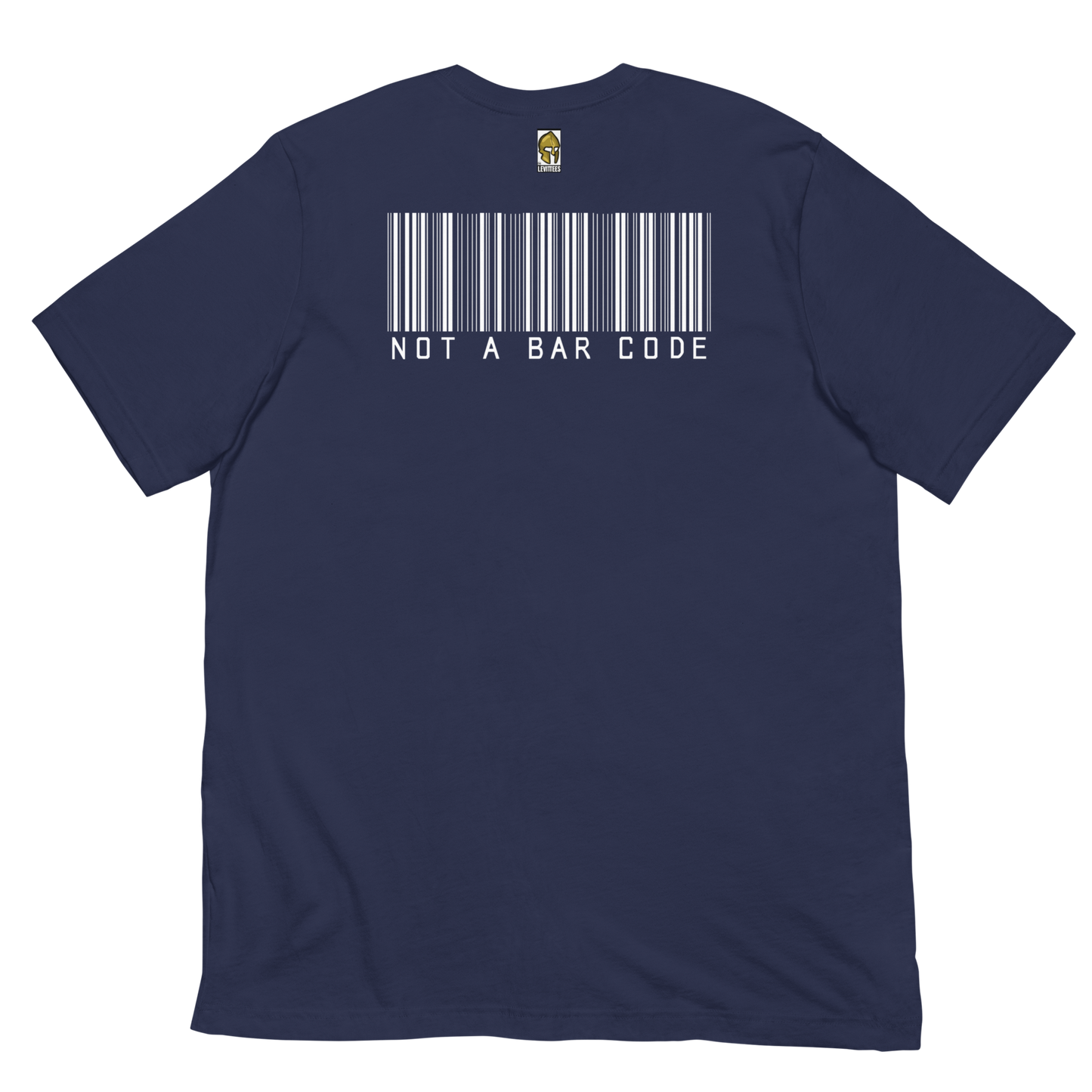 NOT A BAR CODE HUMAN-WHITE LETTERING