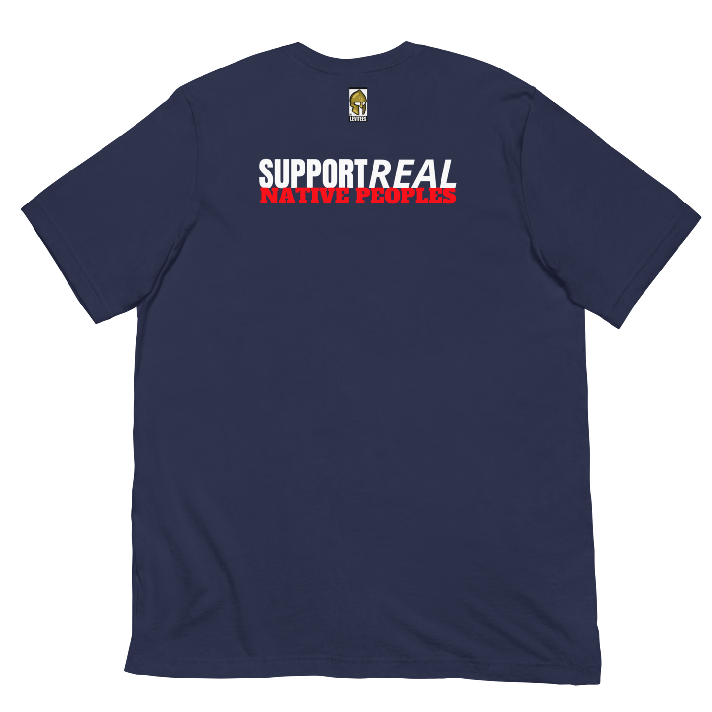 END PRETENDIANISM/SUPPORT REAL NATIVES-WHITE/RED LETTERING