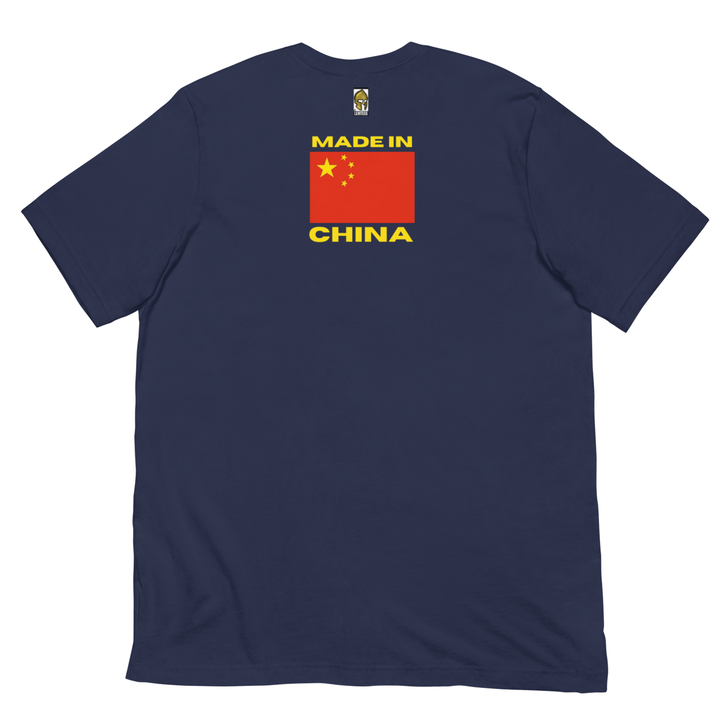 ENGINEERED VIRUSES/MADE IN CHINA-RED/YELLOW LETTERING