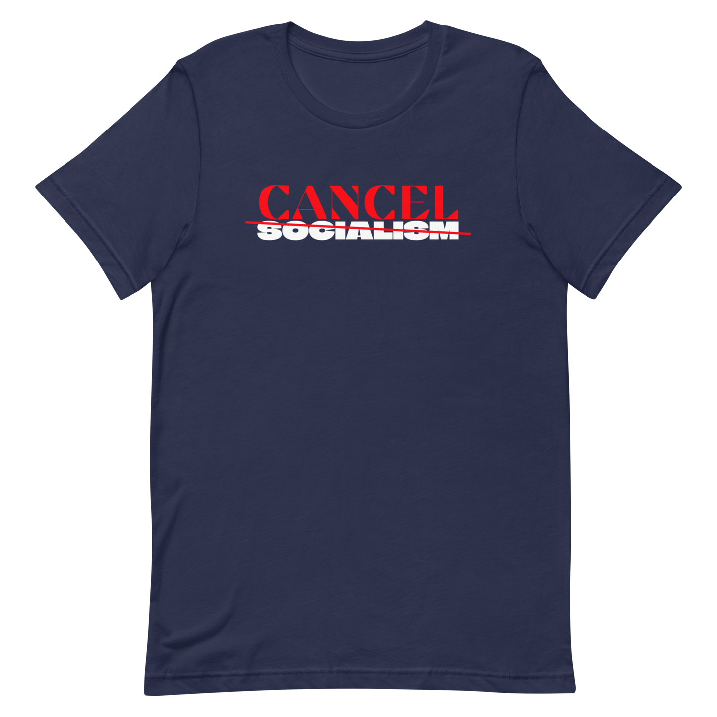 CANCEL SOCIALISM-RED/WHITE LETTERING