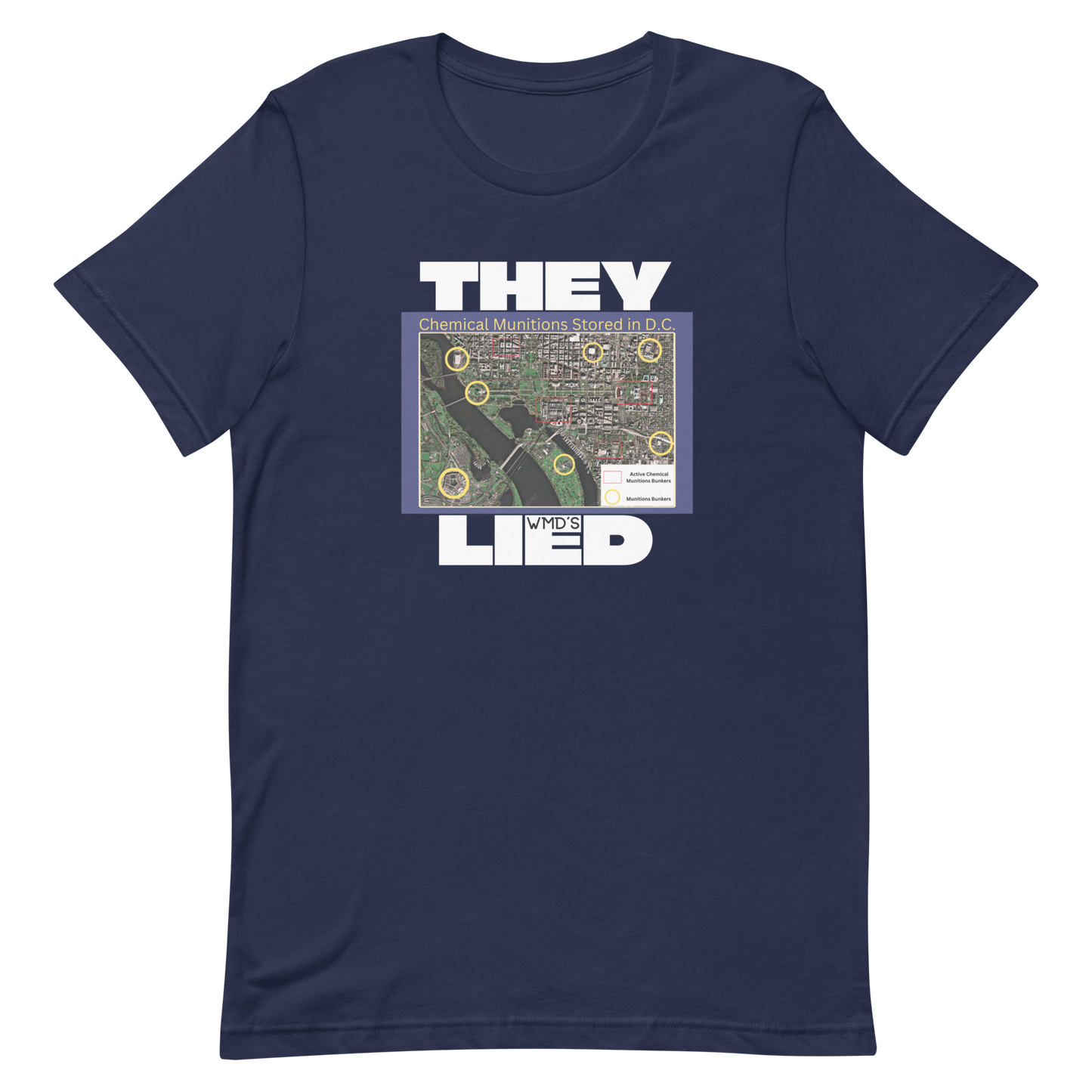 THEY LIED/WMDs-WHITE LETTERING
