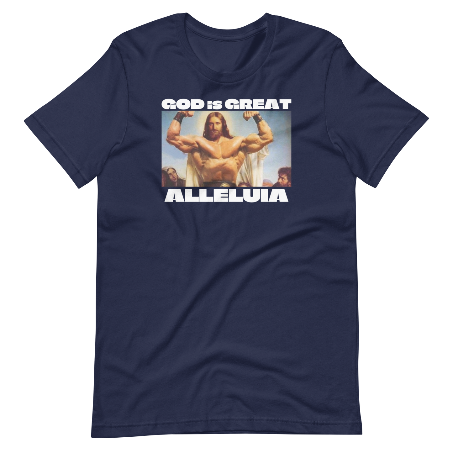 GOD THE BODYBUILDER-WHITE LETTERING