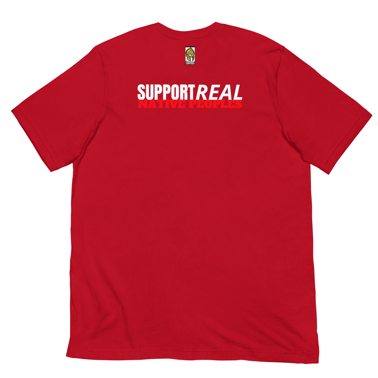 END PRETENDIANISM/SUPPORT REAL NATIVES-WHITE/RED LETTERING