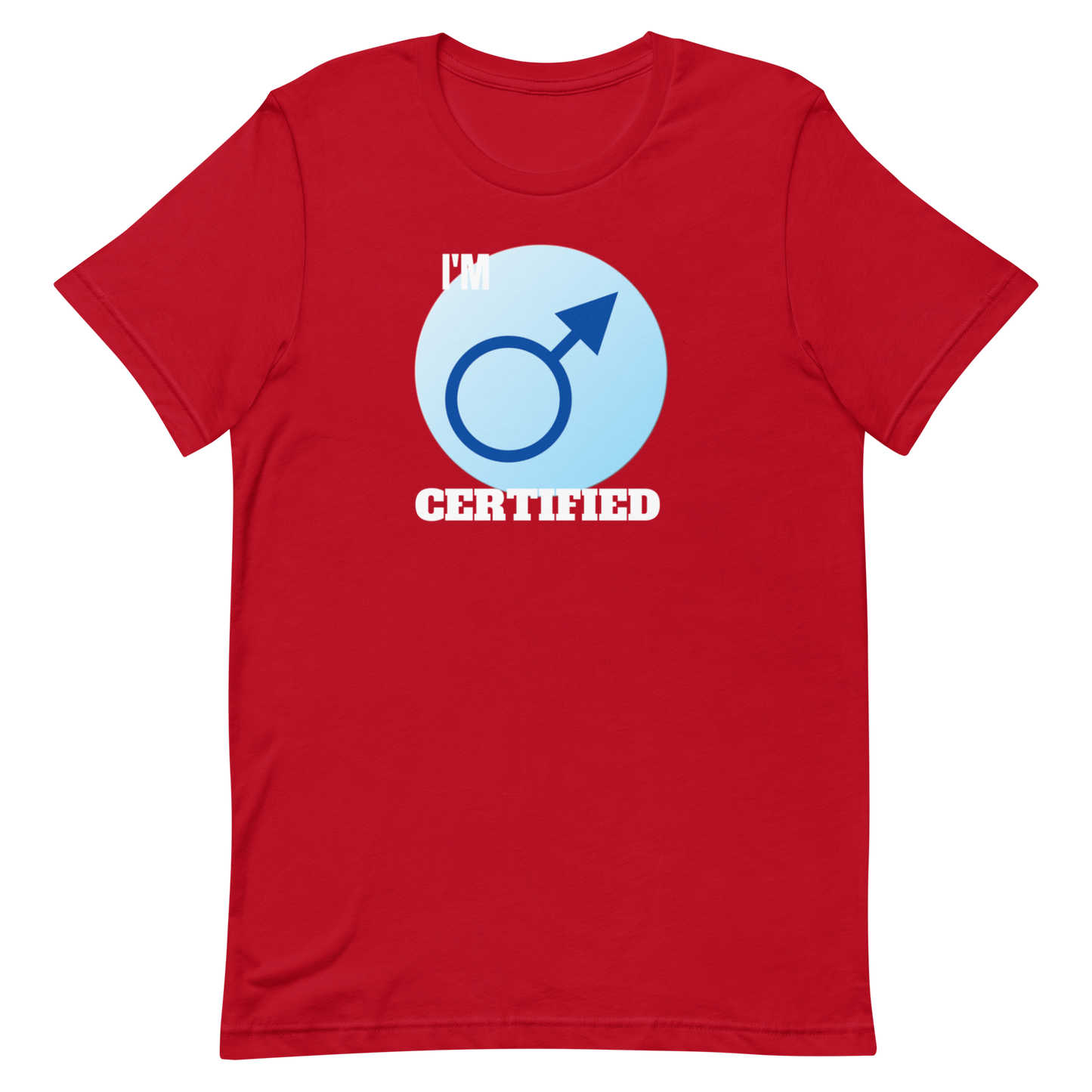 CERTIFIED MALE-WHITE LETTERS
