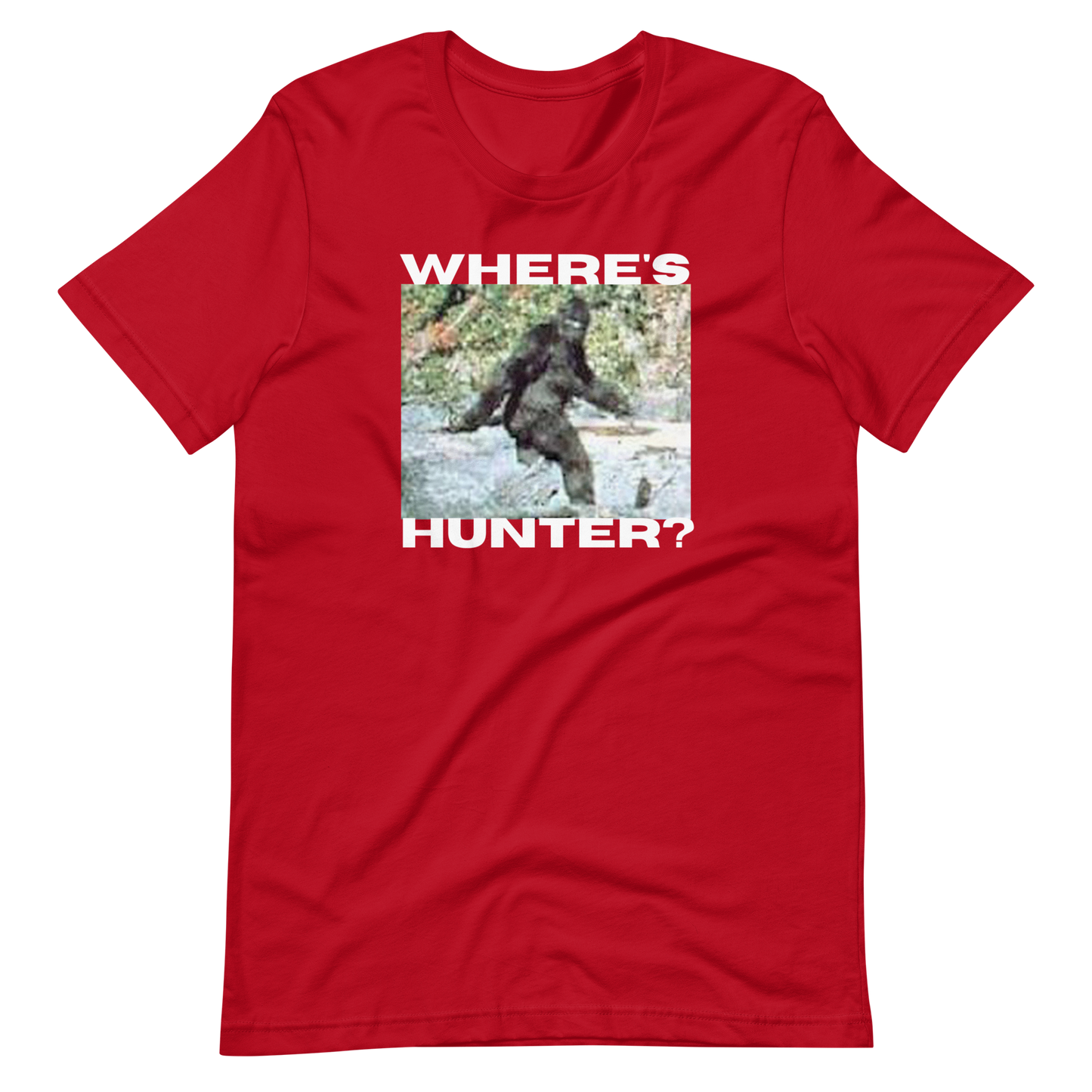 WHERE's HUNTER/BIGFOOT-WHITE LETTERING
