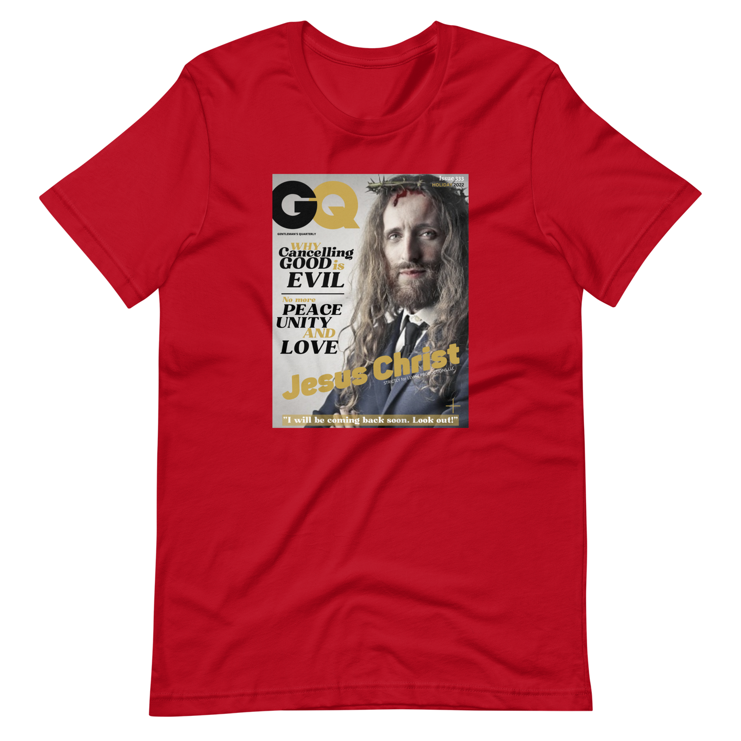 JESUS CHRIST/GENTLEMAN's QUARTERLY-PROVOCATIVE MAGAZINE SERIES