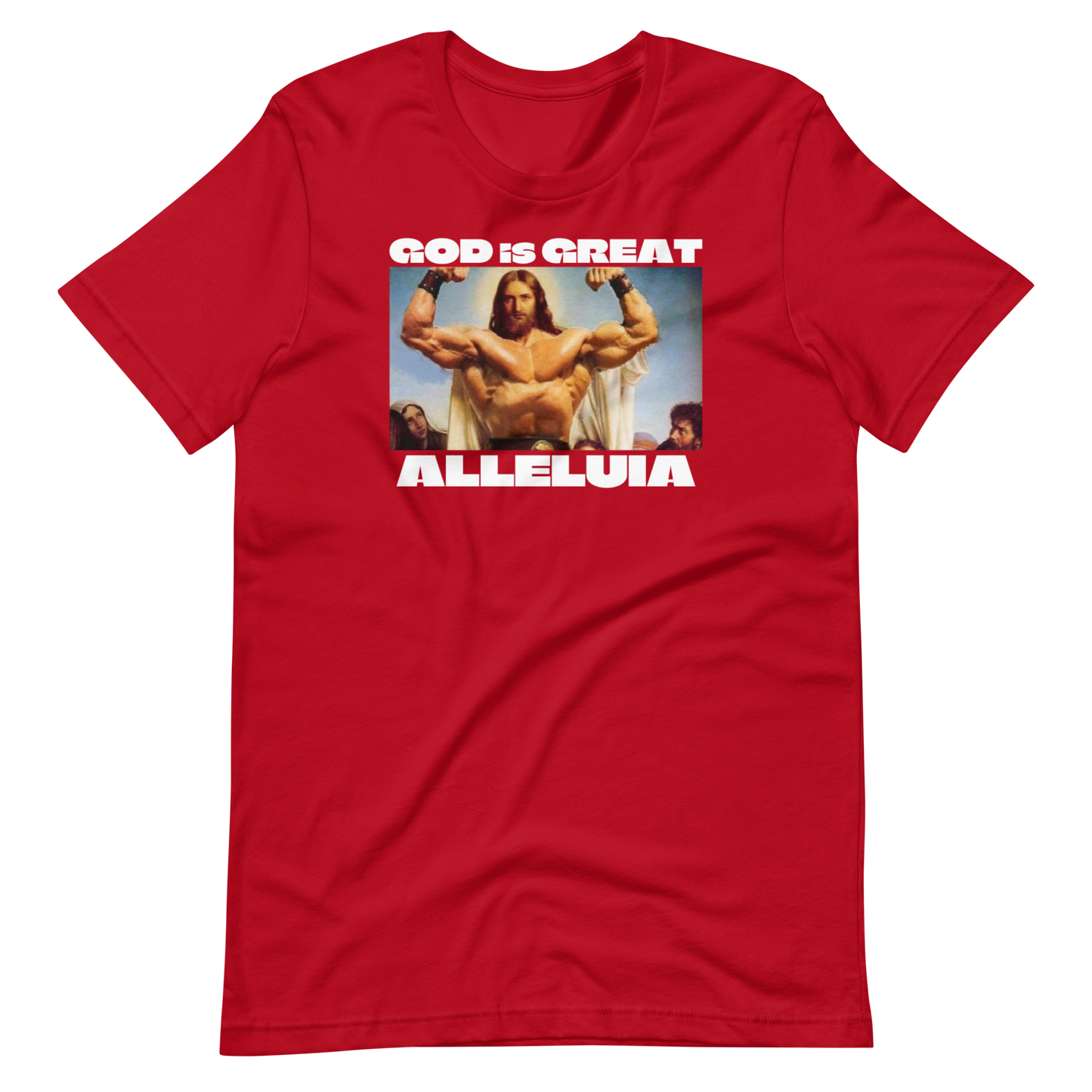 GOD THE BODYBUILDER-WHITE LETTERING