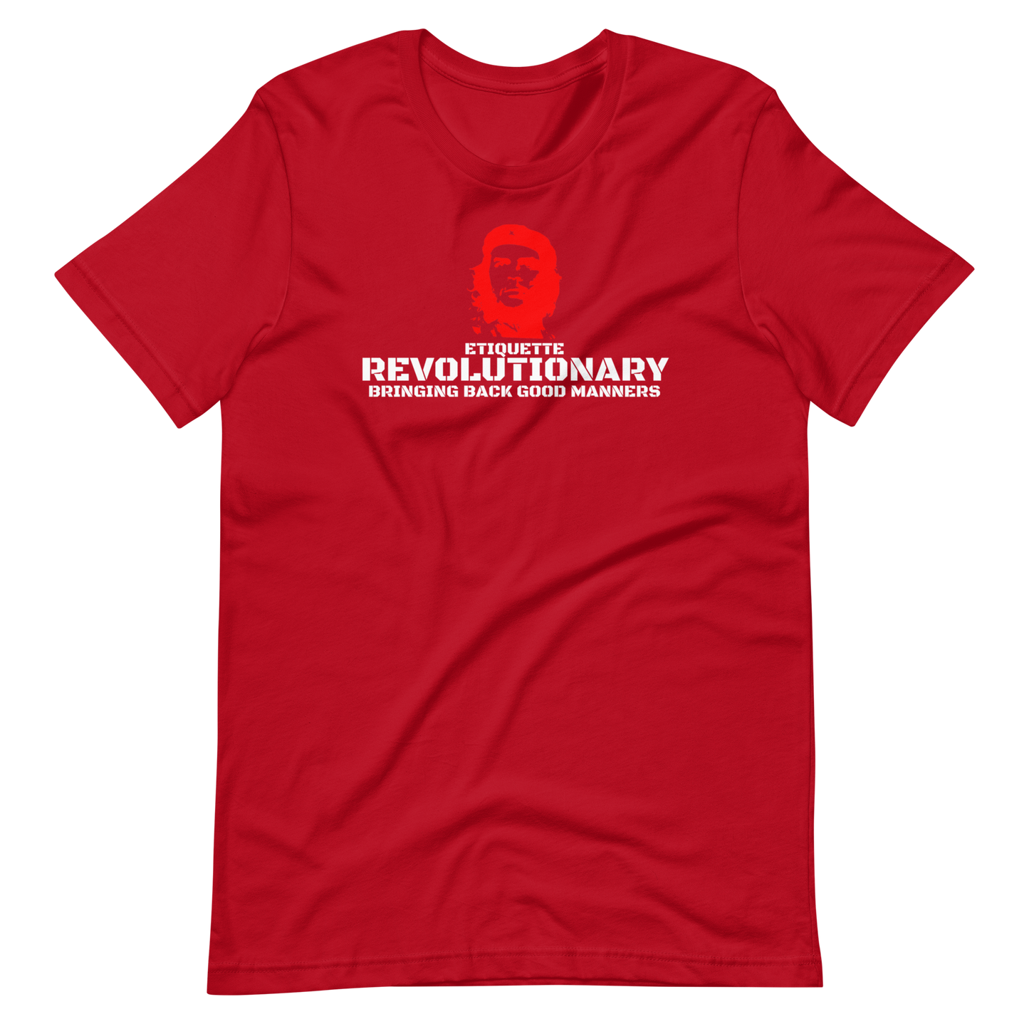 ETIQUETTE REVOLUTIONARY/CHE-WHITE LETTERING