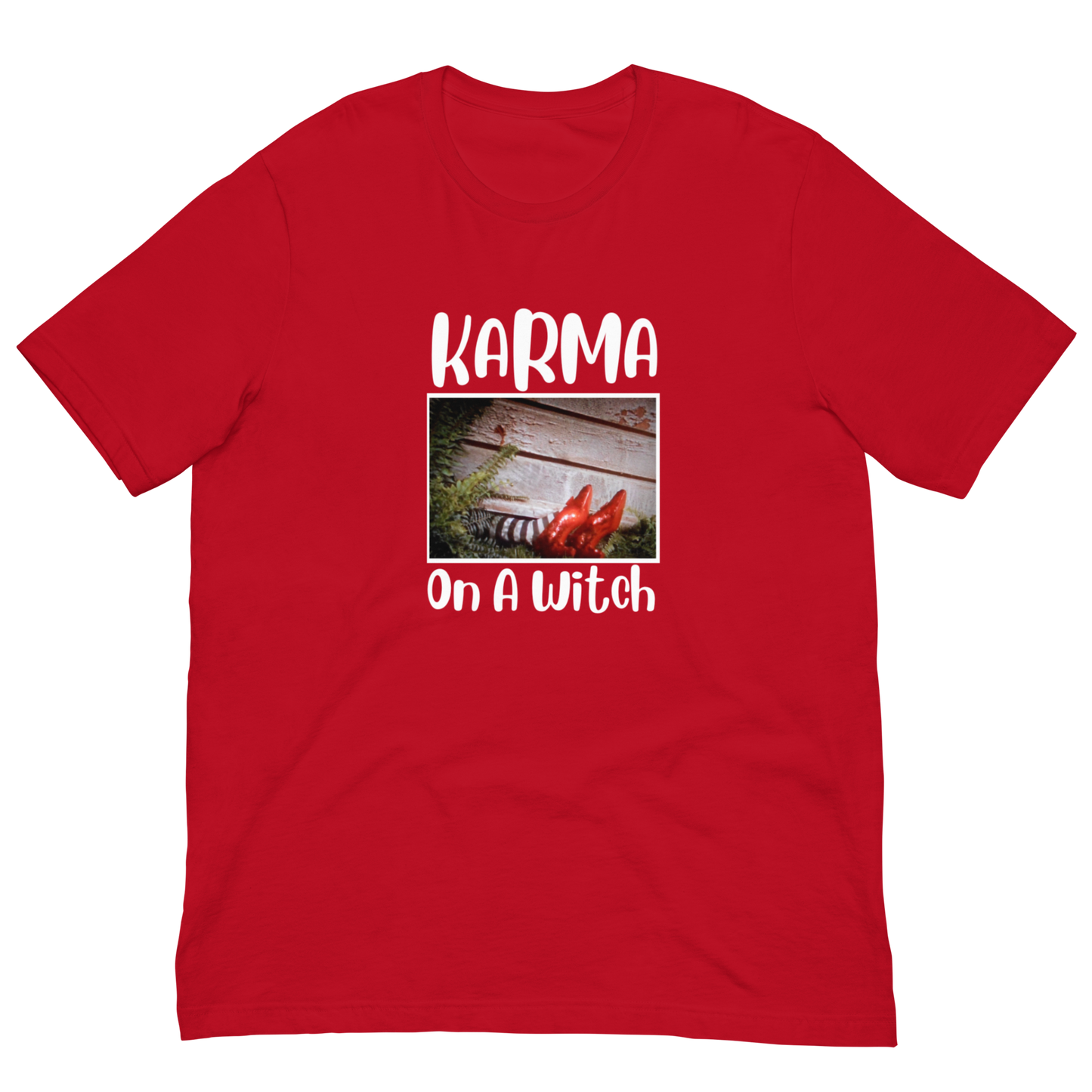 KARMA ON A WITCH-WHITE LETTERING