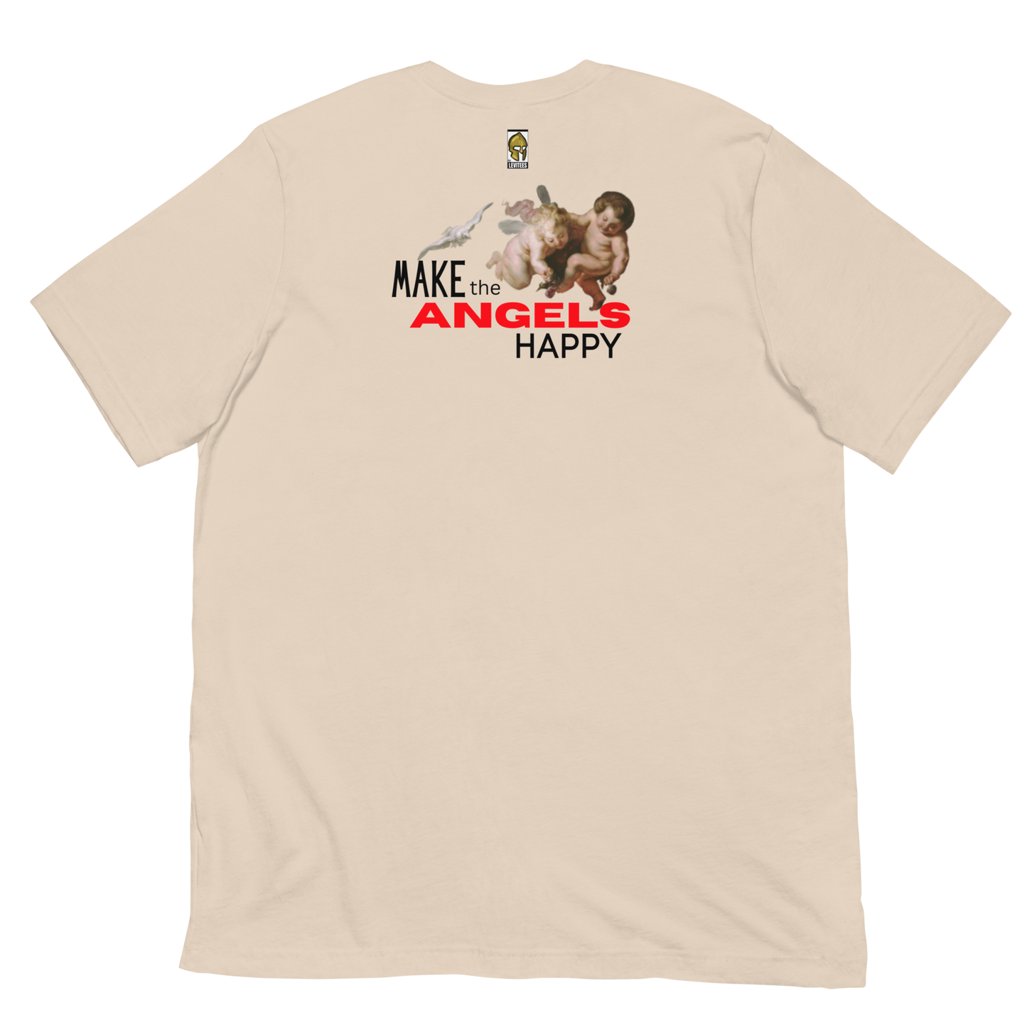 HUG THE HATERS/HAPPY ANGELS-BLACK/RED LETTERING