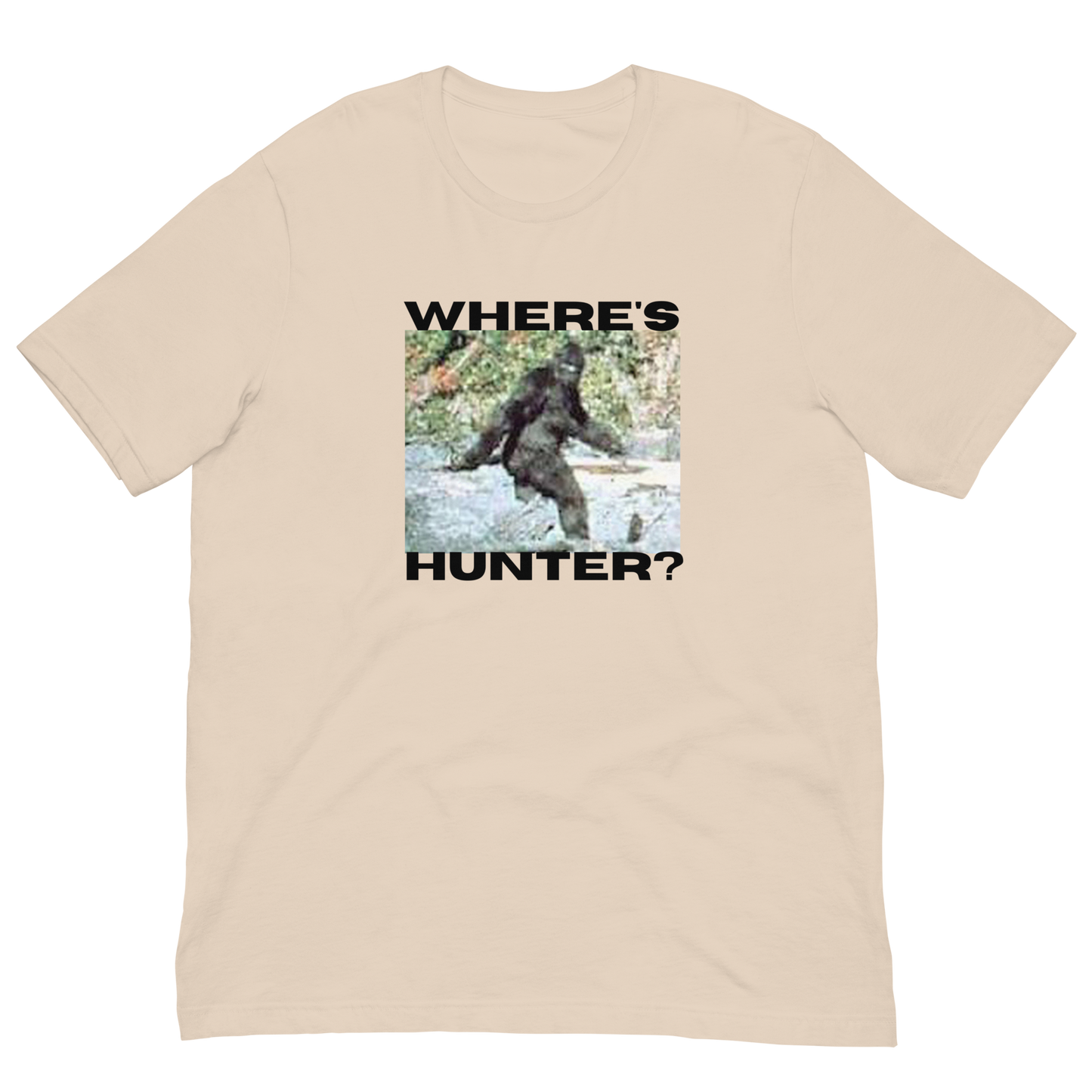 BIGFOOT/WHERE'S HUNTER-BLACK LETTERING