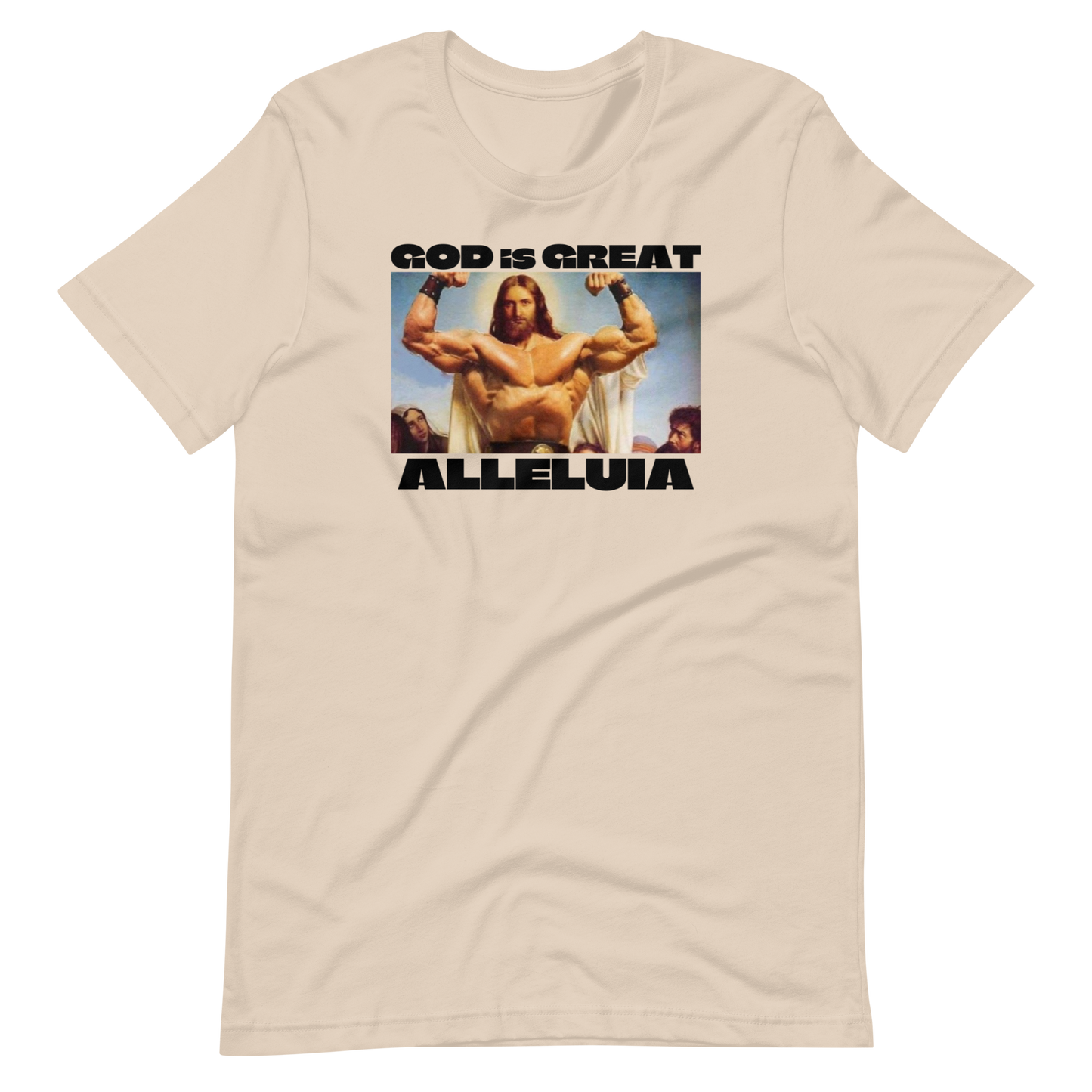 GOD THE BODYBUILDER-BLACK LETTERING