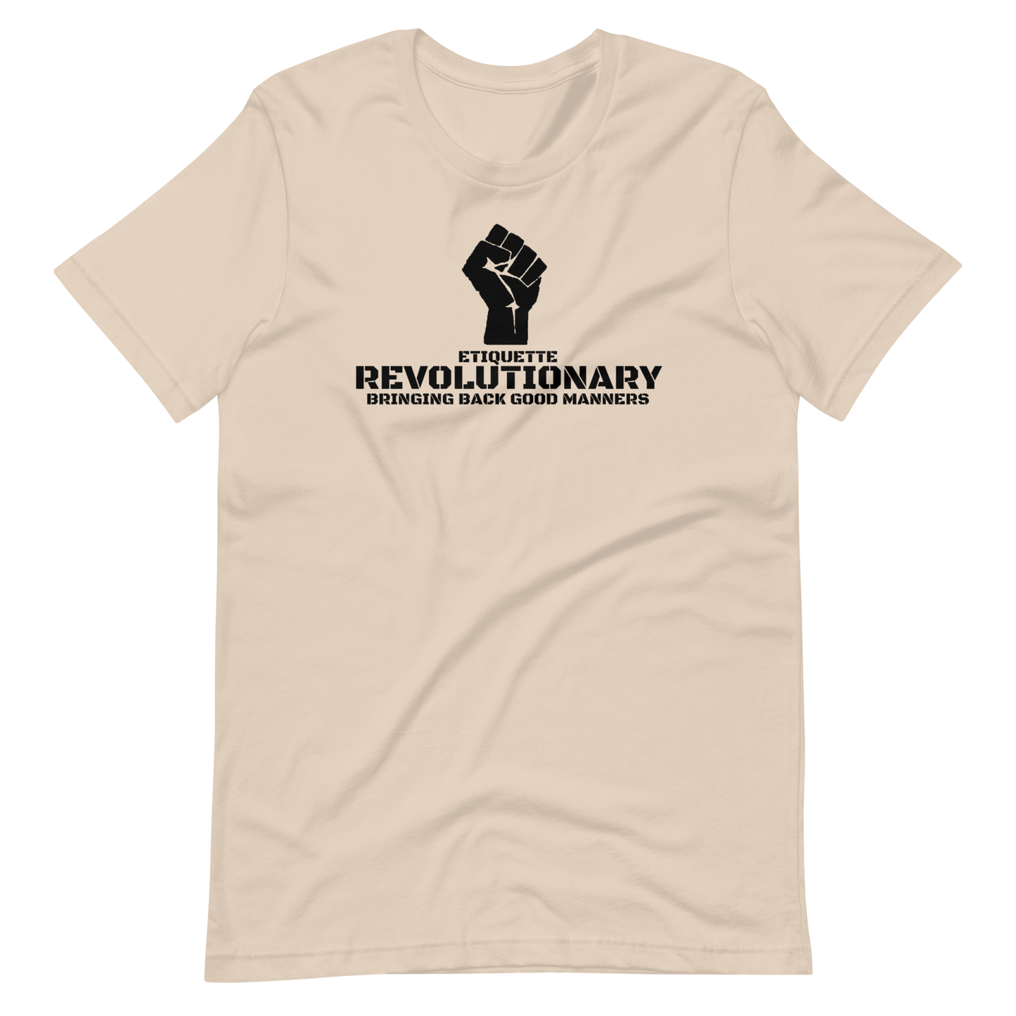ETIQUETTE REVOLUTIONARY/FIST-BLACK LETTERING