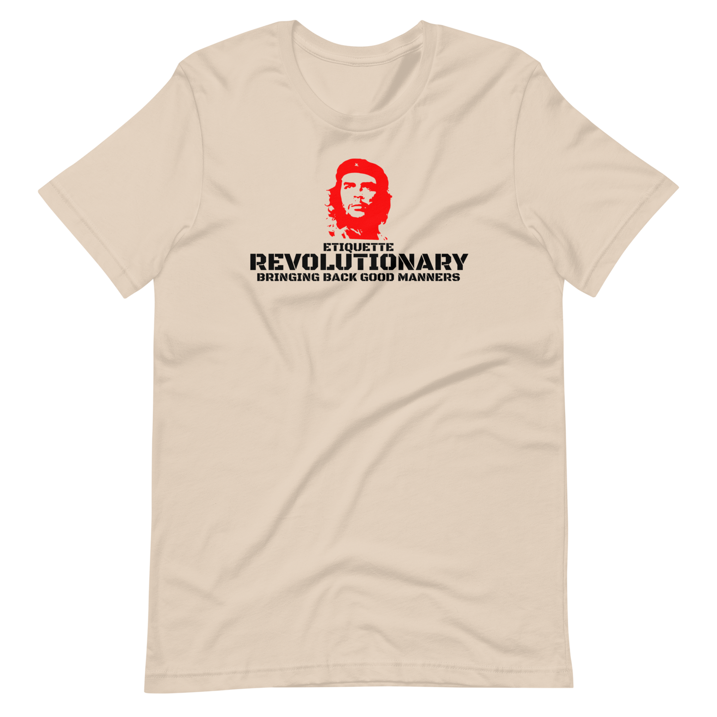 ETIQUETTE REVOLUTIONARY/CHE-BLACK LETTERING
