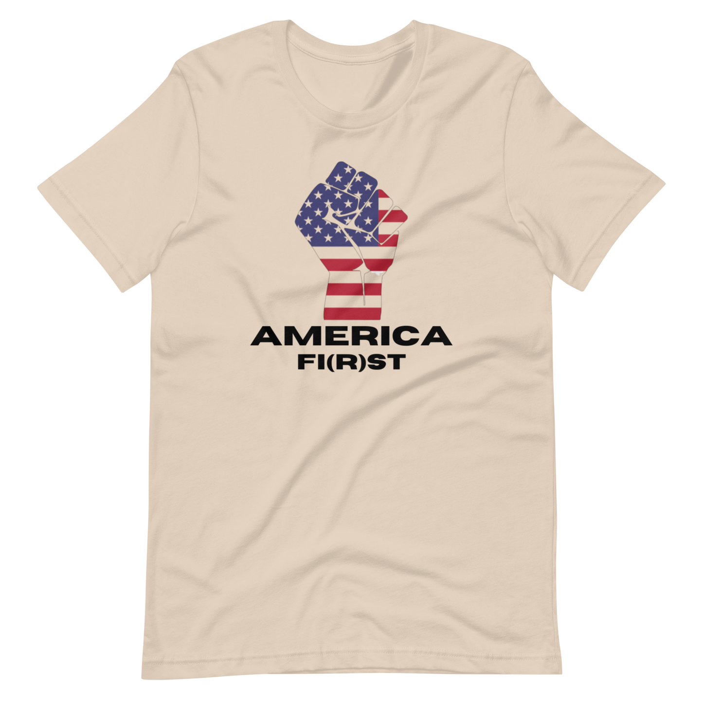 AMERICA FI(R)ST-BLACK LETTERING