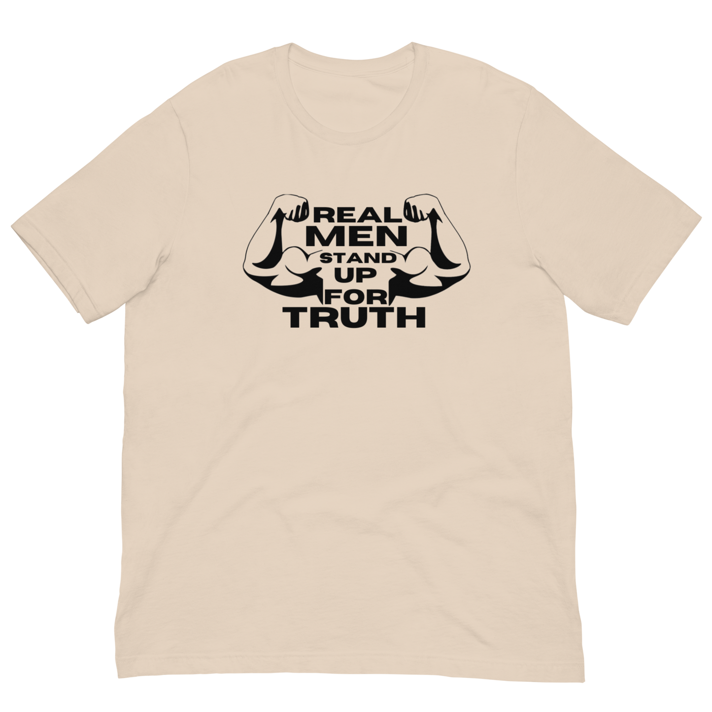 REAL MEN/TRUTH-BLACK LETTERING