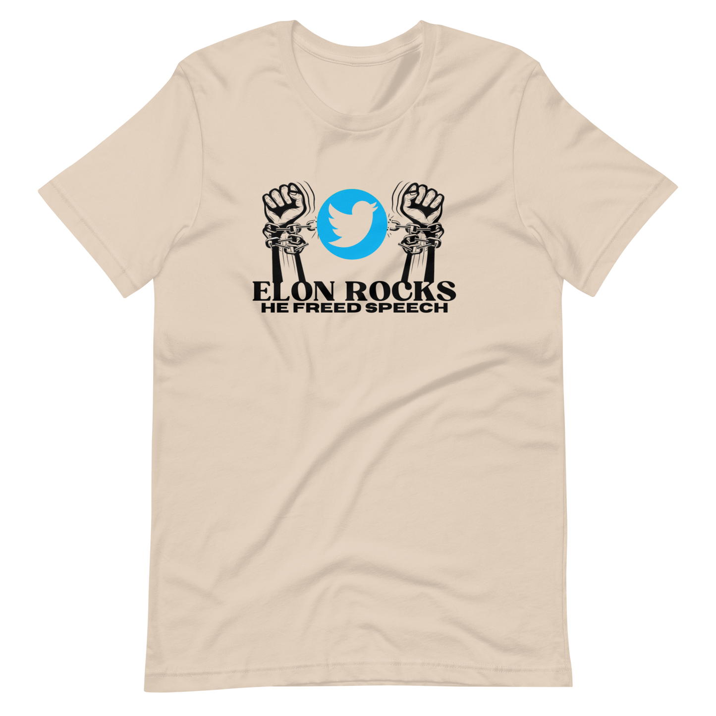 ELON ROCKS/HE FREED SPEECH-BLACK LETTERING