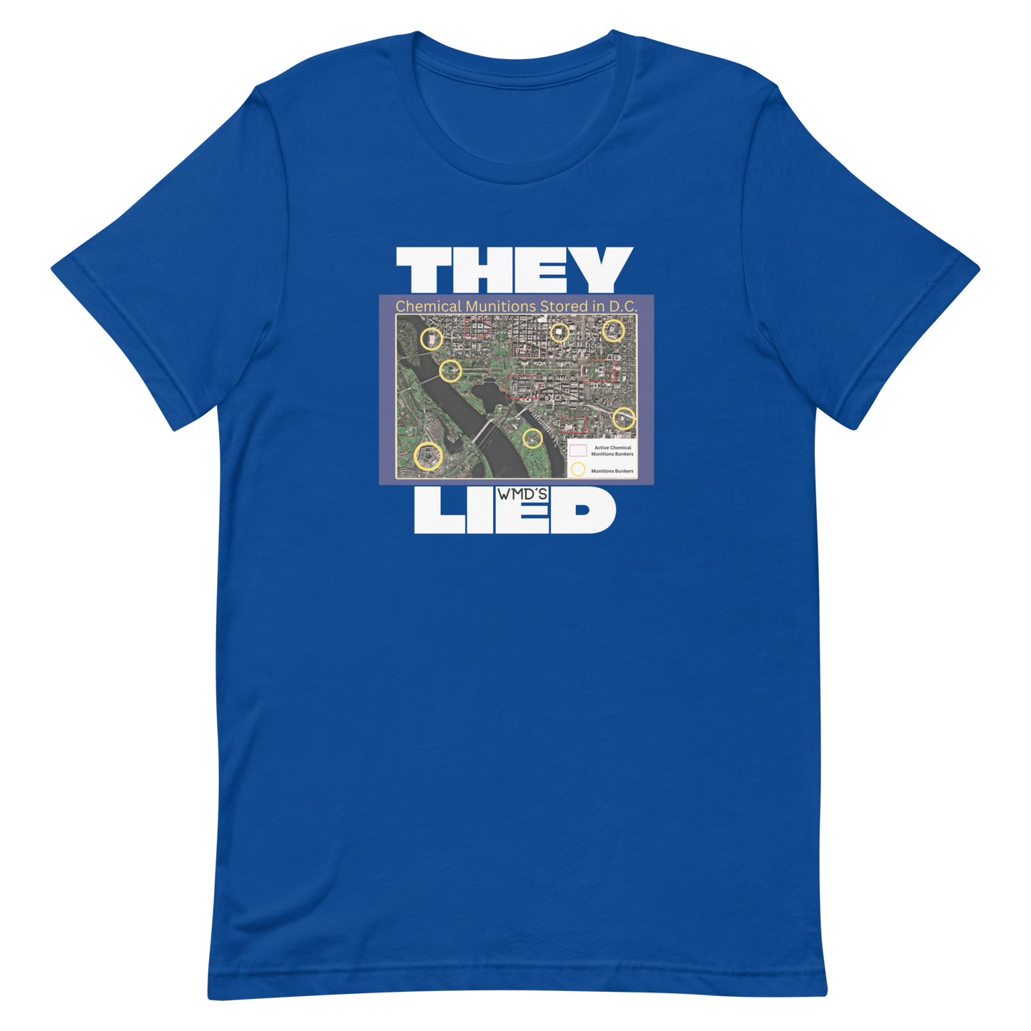 THEY LIED/WMDs-WHITE LETTERING