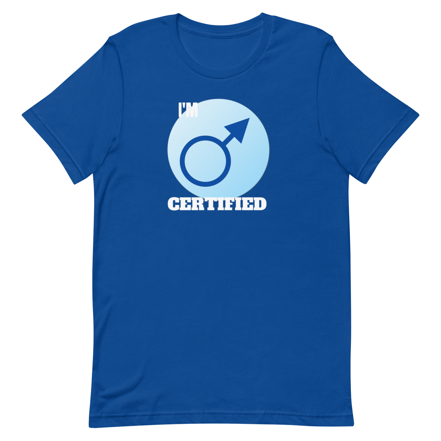 CERTIFIED MALE-WHITE LETTERS