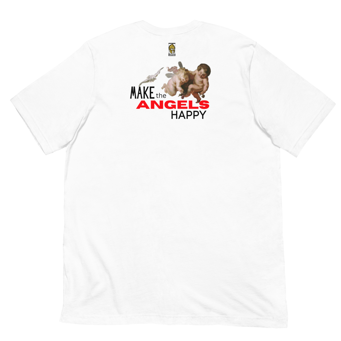 HUG THE HATERS/HAPPY ANGELS-BLACK/RED LETTERING