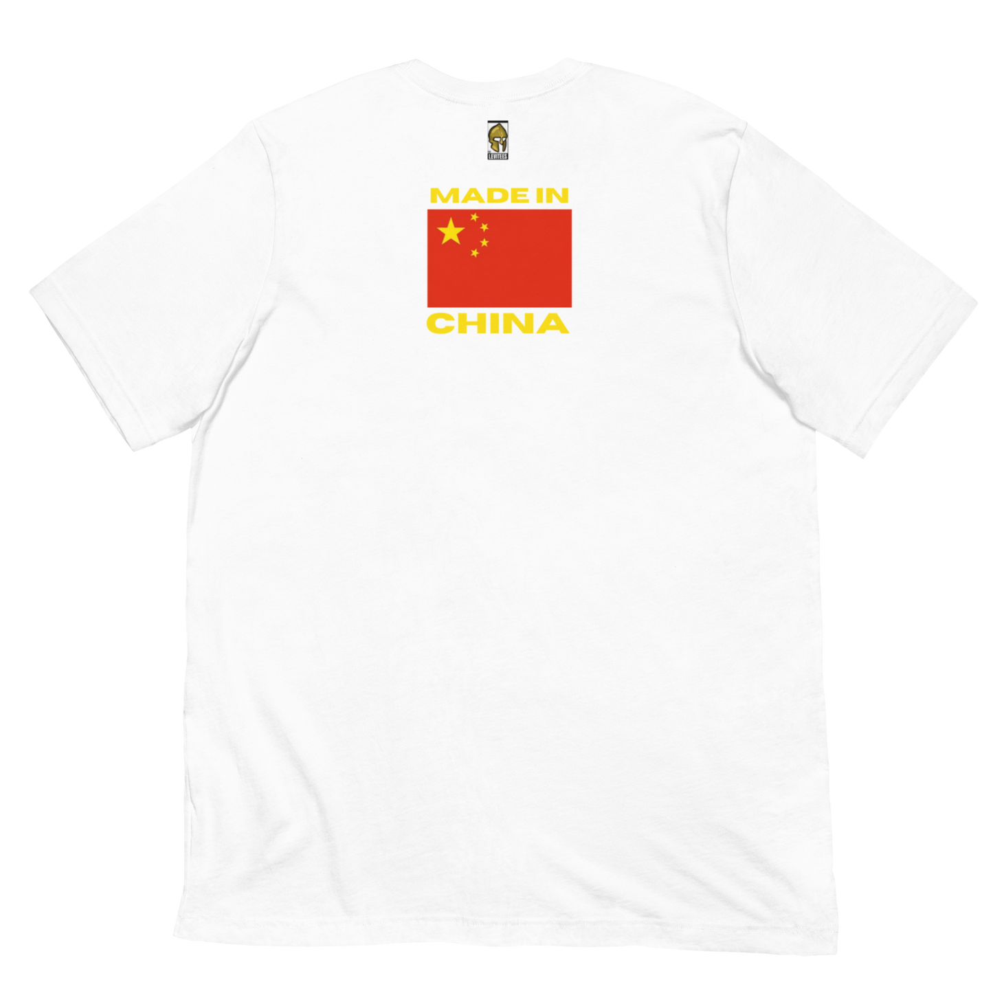 ENGINEERED VIRUSES/MADE IN CHINA-RED/YELLOW LETTERING