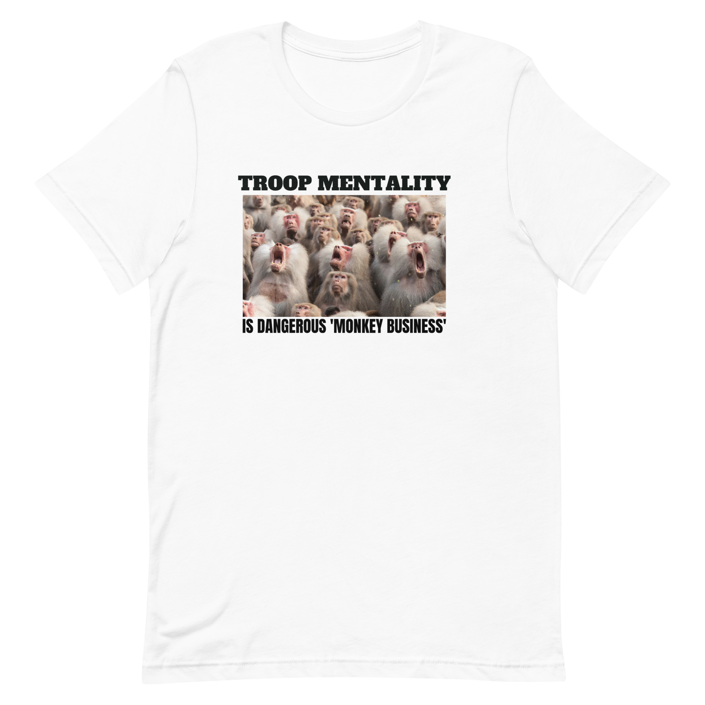 TROOP MENTALITY-BLACK LETTERING