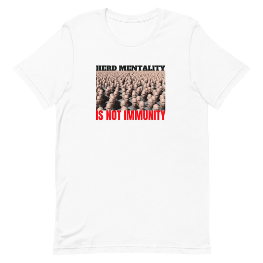 HERD MENTALITY-BLACK/RED LETTERING