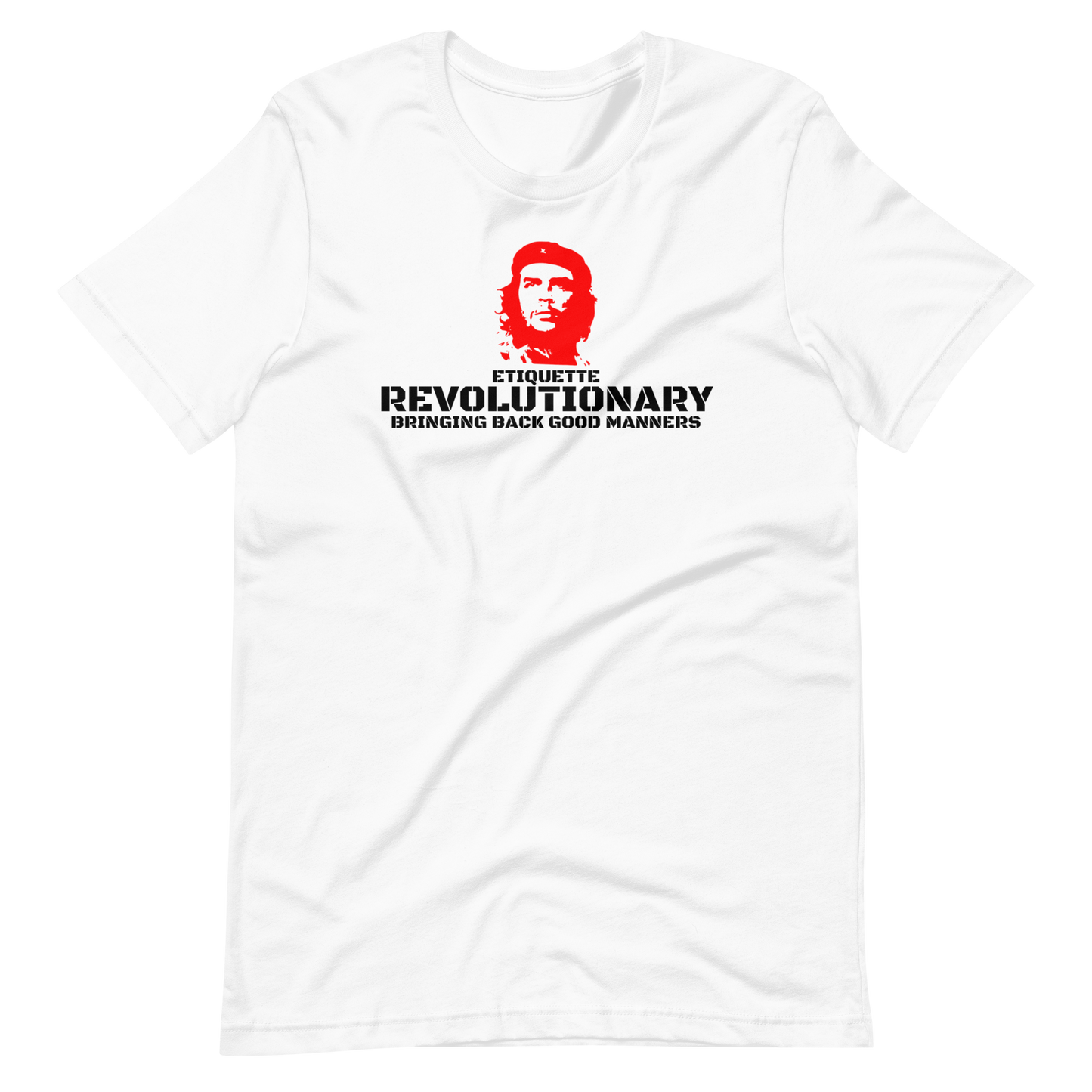ETIQUETTE REVOLUTIONARY/CHE-BLACK LETTERING