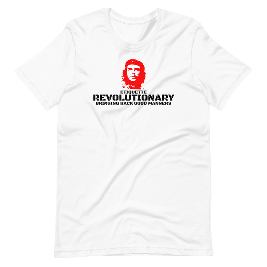 ETIQUETTE REVOLUTIONARY/CHE-BLACK LETTERING