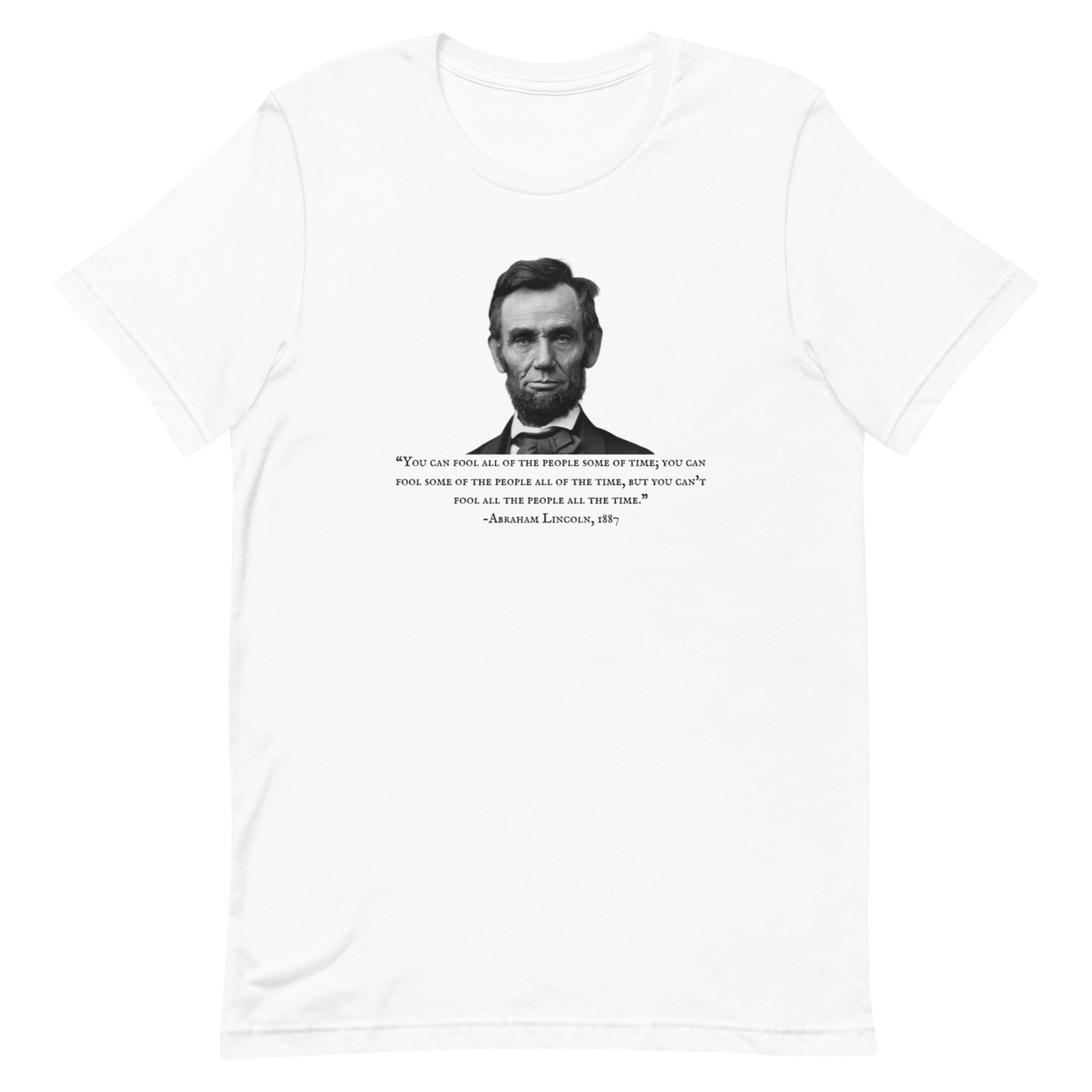 CAN'T FOOL LINCOLN-BLACK LETTERING